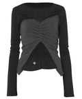 FLAREUP - Bustier Layered Long Sleeve / Black