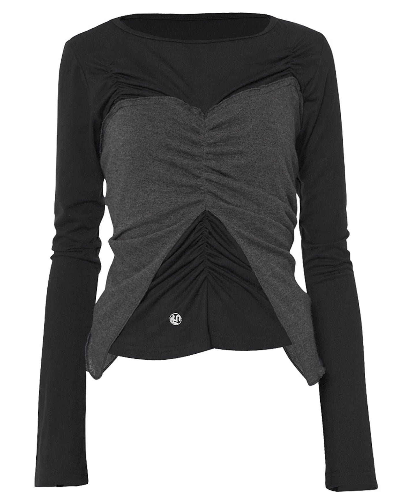 FLAREUP - Bustier Layered Long Sleeve / Black