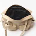 SAMO ONDOH - pocket utility bag L nappa milktea