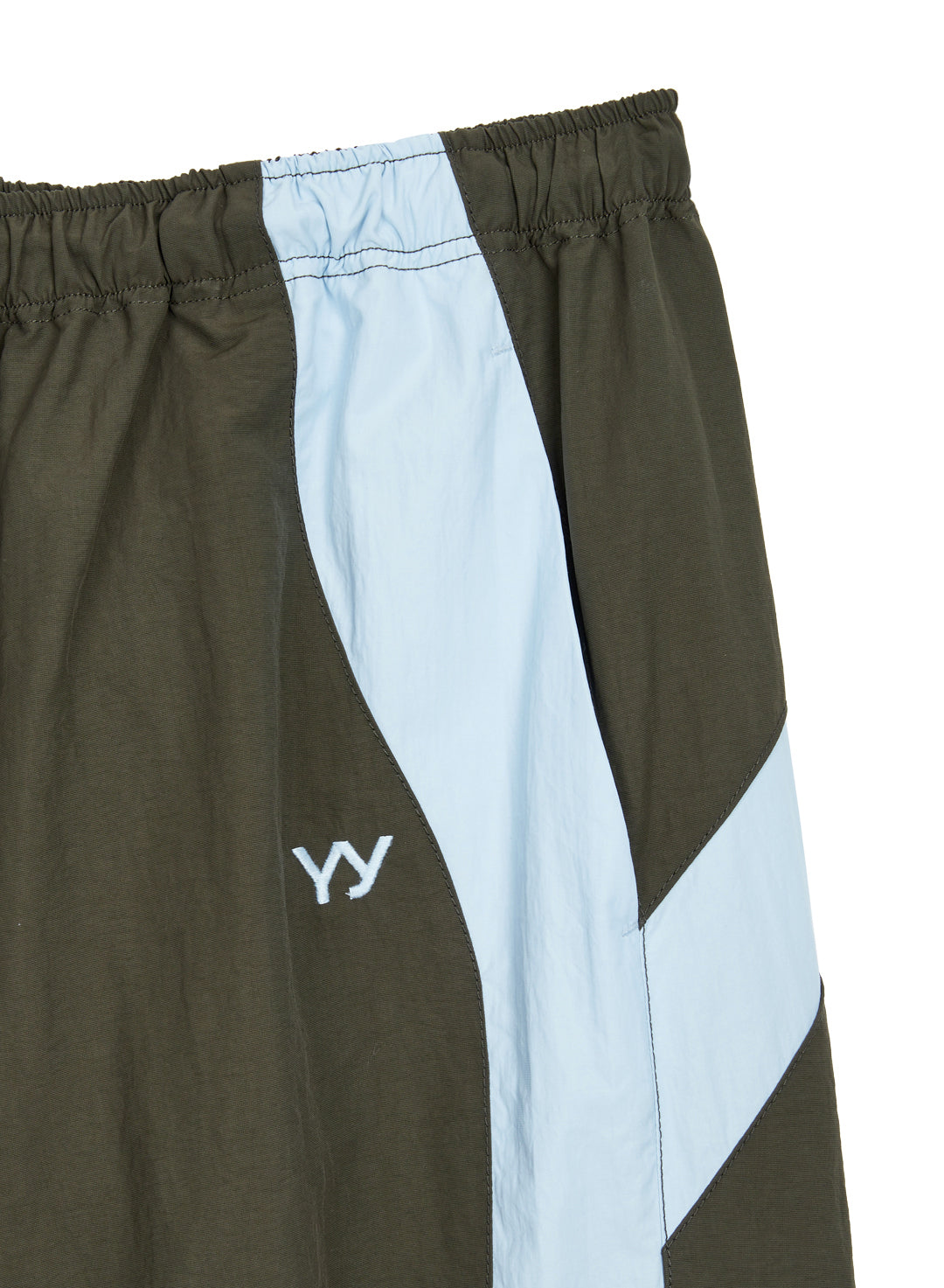 OPEN YY -  YY COLOR BLOCK PANTS, KHAKI