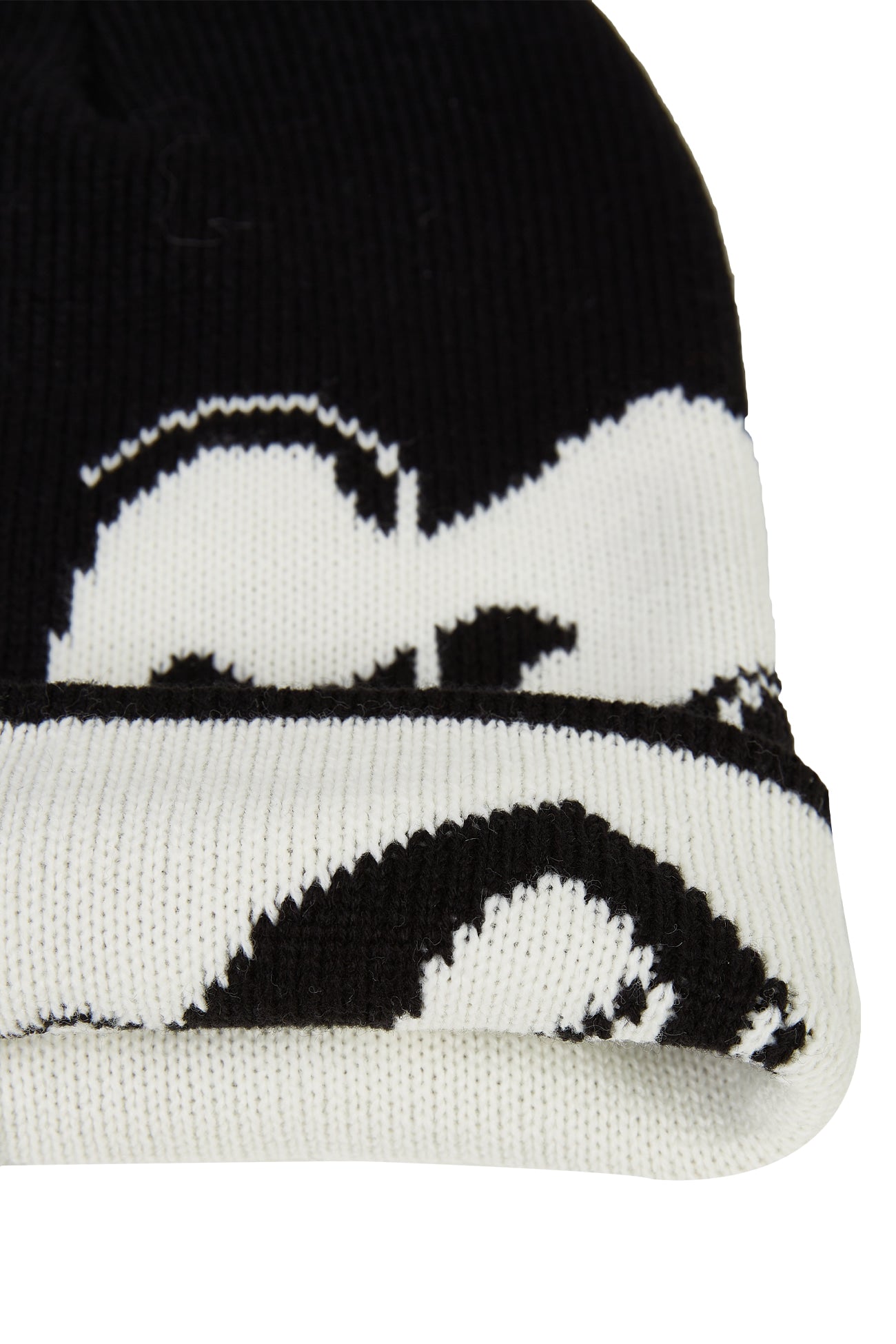 CERRIC -  LOGO HEART KNIT BEANIE / BLACK