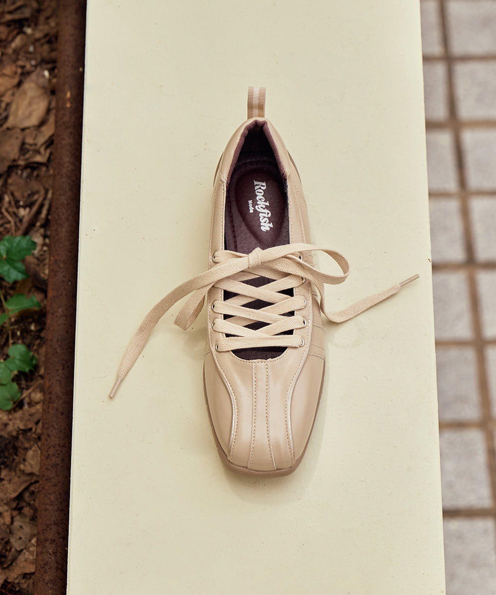 ROCKFISH WEATHERWEAR BLISS LACEUP SNEAKERS V2 - BEIGE