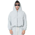 PUSH PUSH - PP FLIPSIDE ZIP HOODIE / Gray Amber Gingham