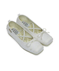 ROCKFISH WEATHERWEAR - TOE CAP BALLET FLATS / WHITE
