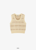 GROVE -  VINTER KNIT VEST [2COLOR]