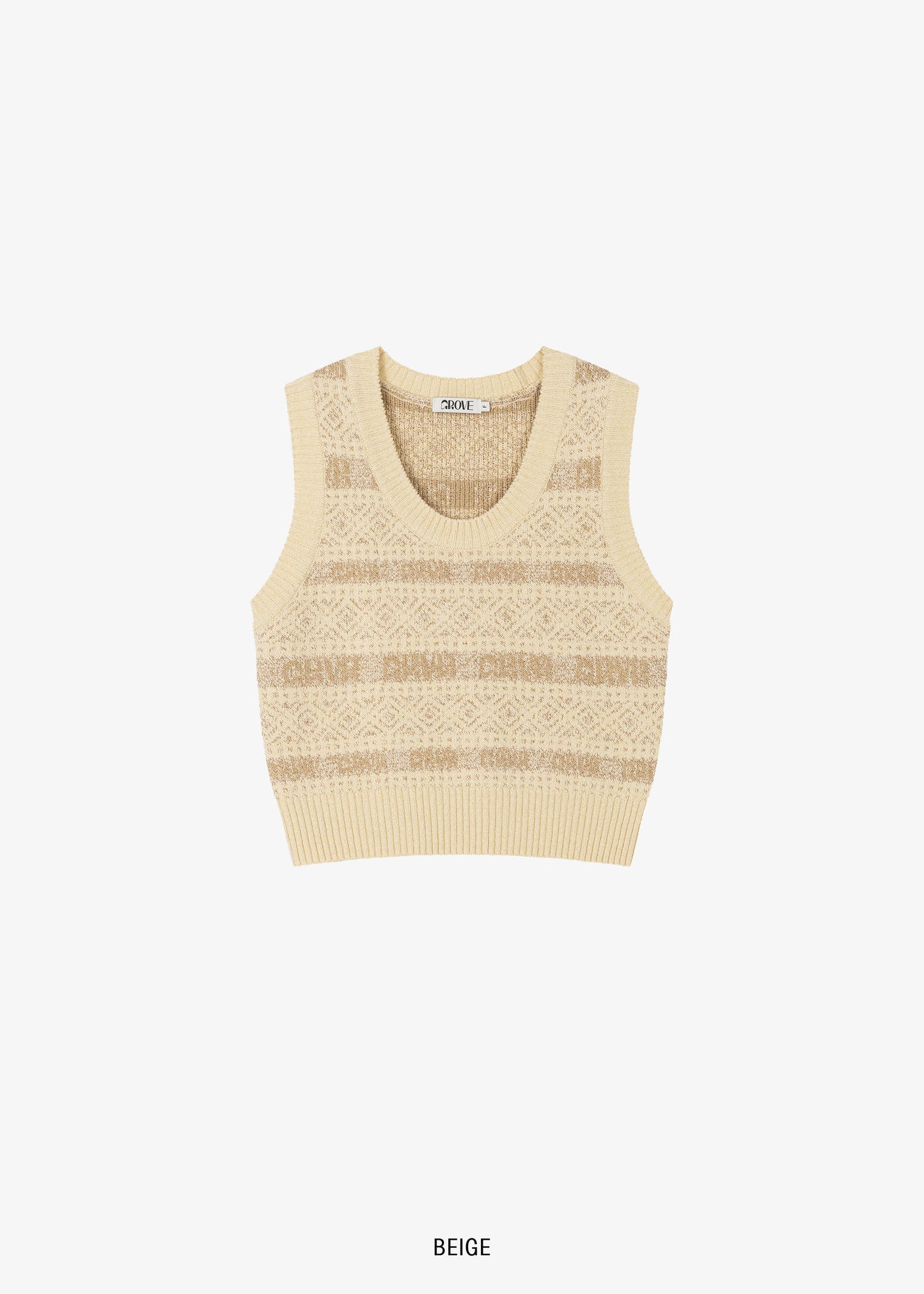 GROVE -  VINTER KNIT VEST [2COLOR]