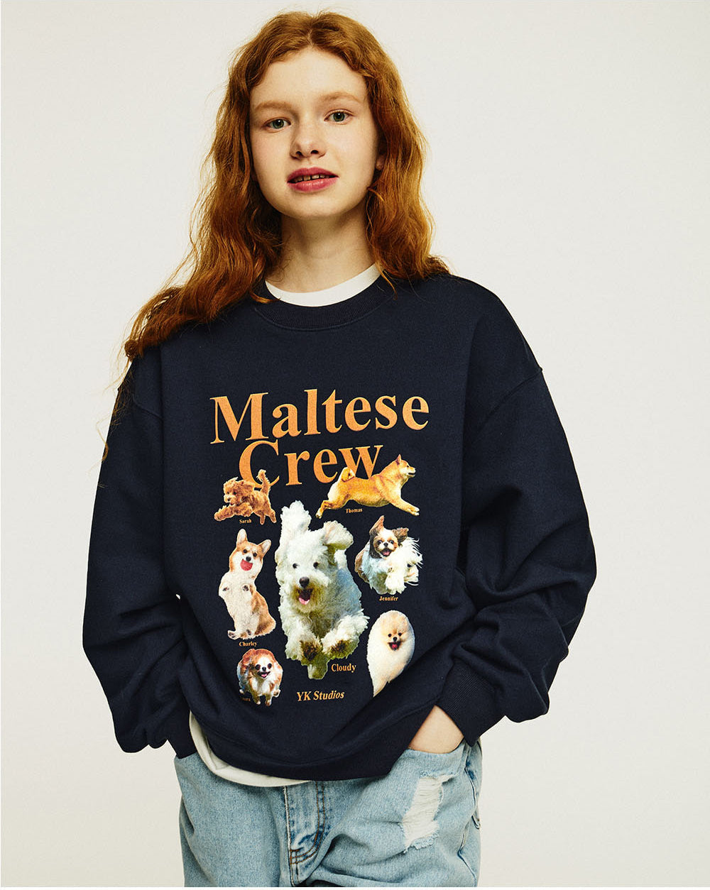 WAIKEI -  Maltese crew sweatshirts NAVY