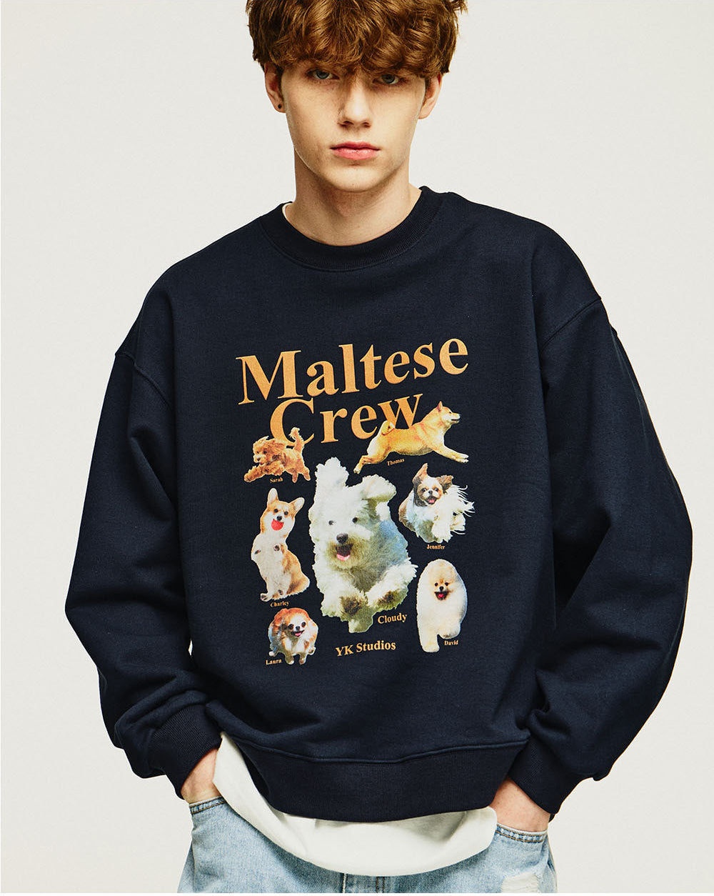 WAIKEI -  Maltese crew sweatshirts NAVY