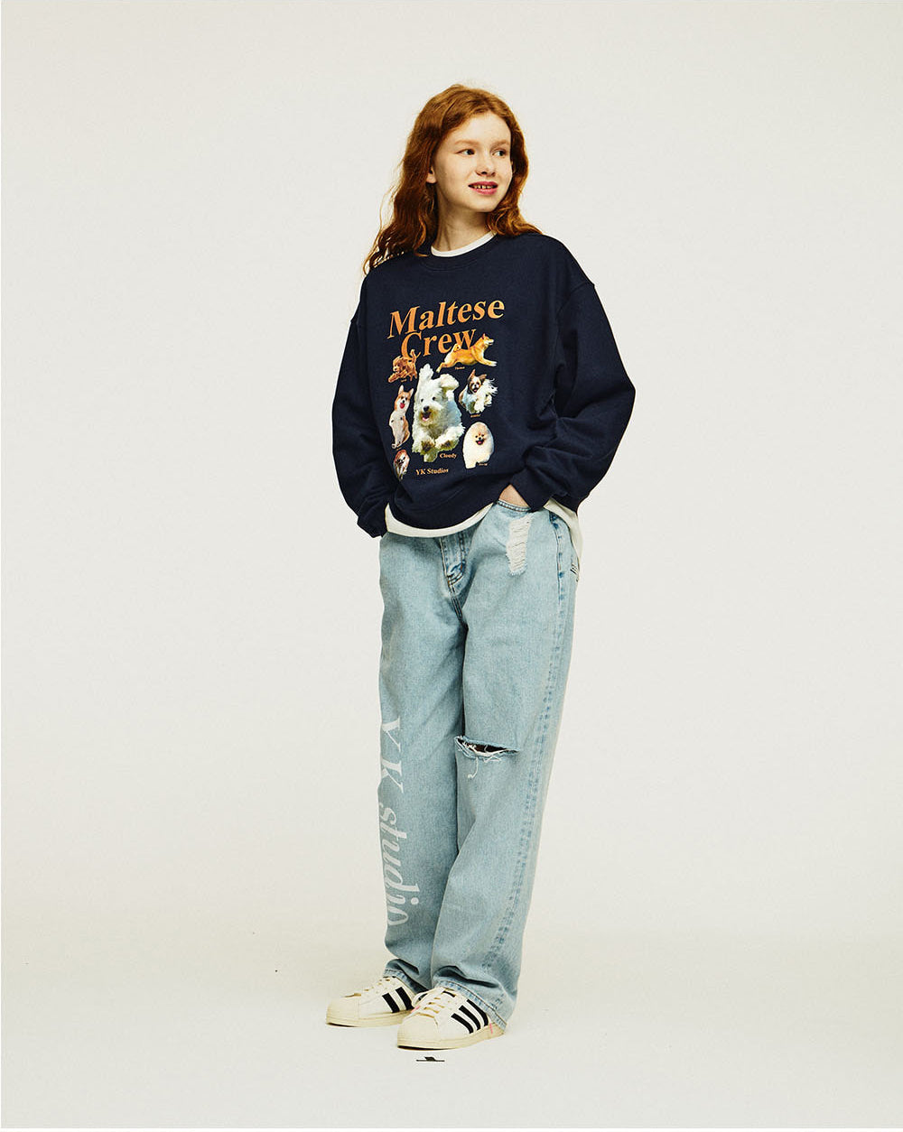 WAIKEI -  Maltese crew sweatshirts NAVY