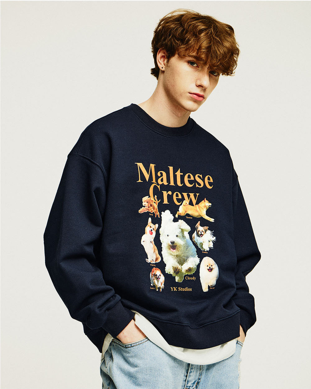 WAIKEI -  Maltese crew sweatshirts NAVY