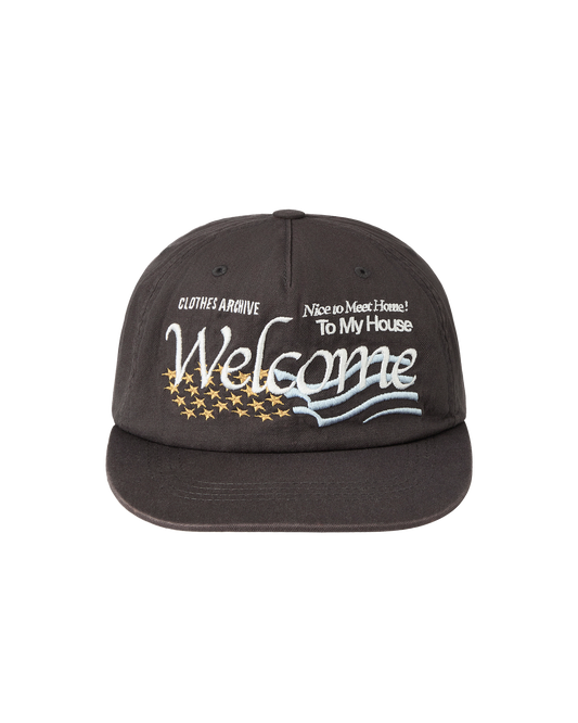 AEAE - WELCOME WASHED CAP [CHARCOAL]