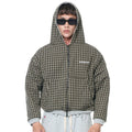 PUSH PUSH - PP FLIPSIDE ZIP HOODIE / Gray Amber Gingham