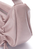 MATIN KIM - HALF SHIRRING RIBBON ROUND BAG IN PINK