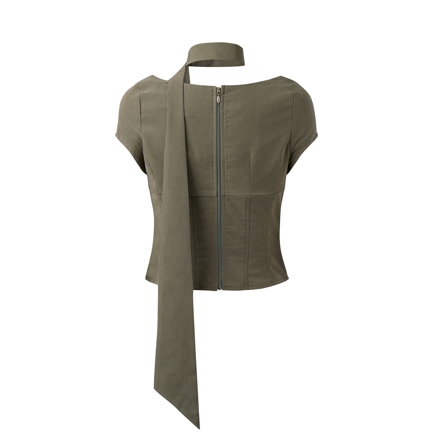 2000 ARCHIVES -  ANGEL WING SCARF TOP (GREEN)