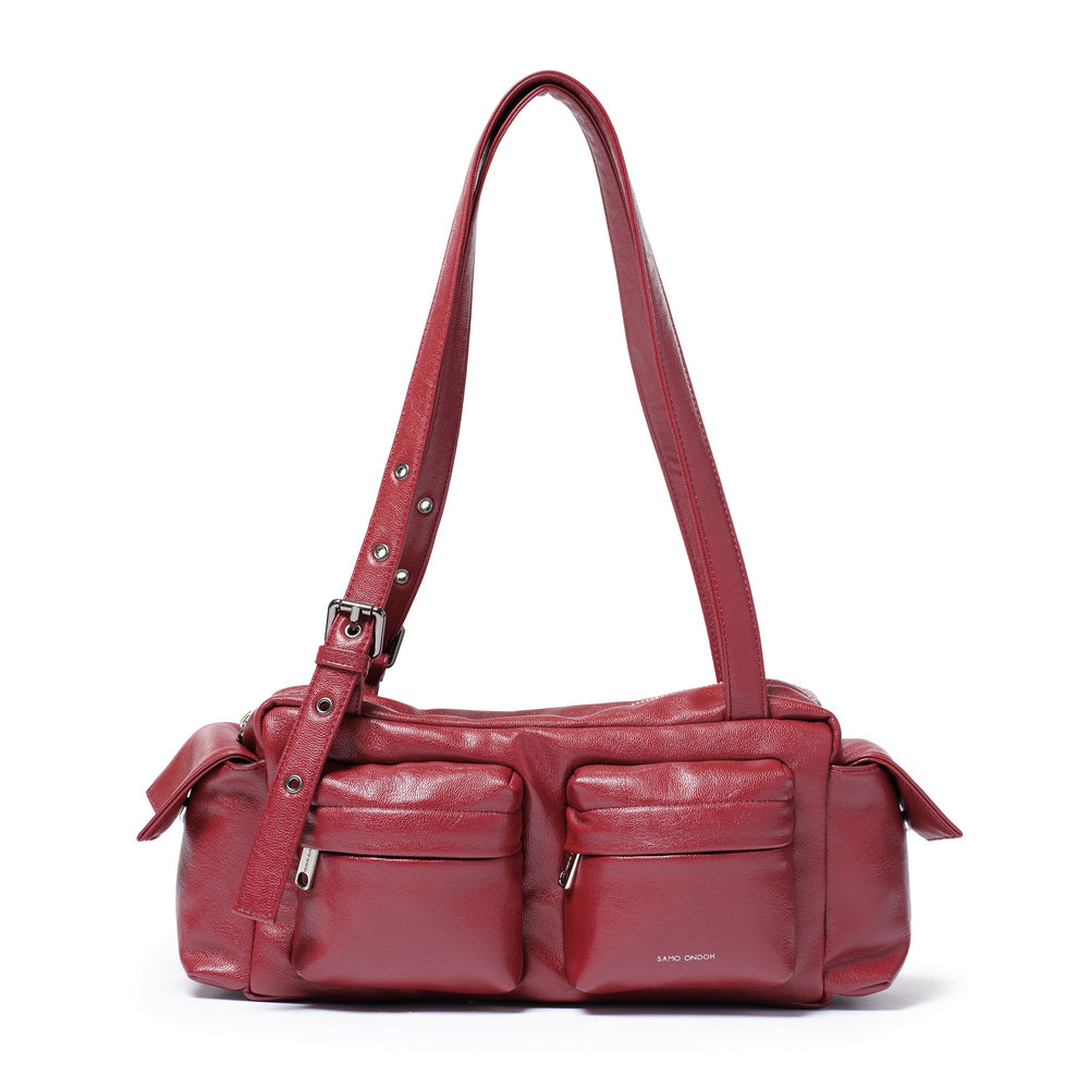 SAMO ONDOH - pocket utility bag M Goat Red