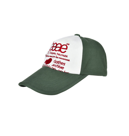 AEAE -  WEB LOGO 5 PANNEL BALL CAP - [GREEN]