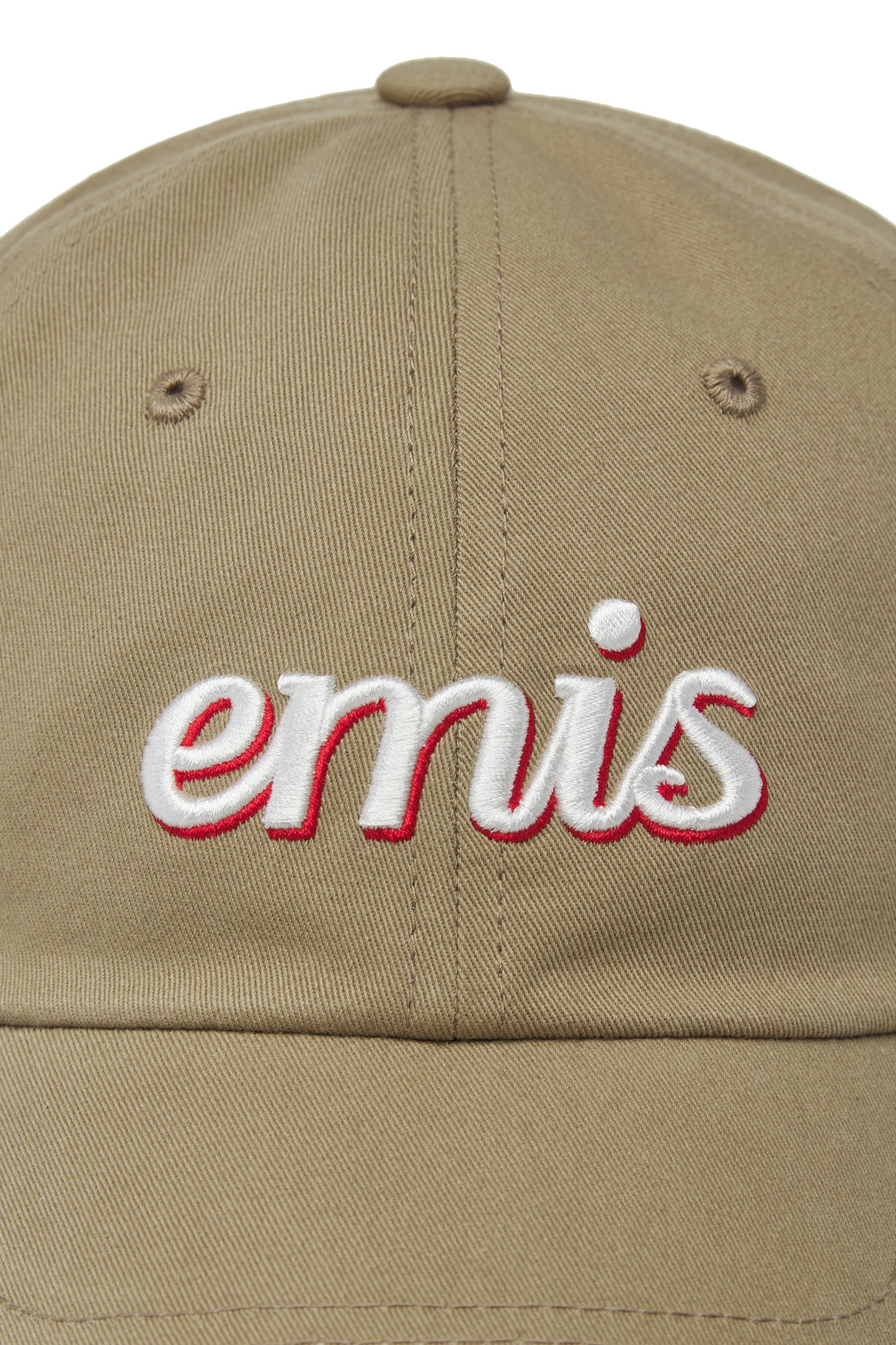 LAYERED LOGO BALL CAP-BEIGE