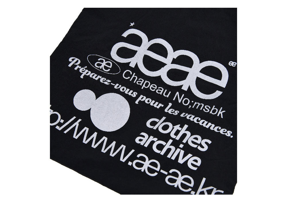 AEAE -  WEB LOGO GYM SACK - [BLACK]