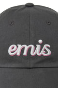 LAYERED LOGO BALL CAP-CHARCOAL