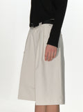 CRANK -  RIVET BERMUDA PANTS_CREAM