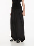 MELANCHOLY - Lunar Pleated Wide Pants / Black