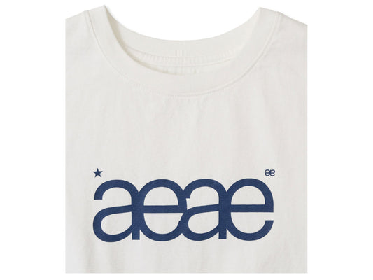 AEAE -  AEAE LOGO CROP T-SHIRTS [WHITE]