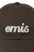 LAYERED LOGO BALL CAP-BROWN