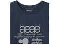 AEAE -  WEB LOGO CROP T-SHIRTS [NAVY]