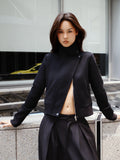 MELANCHOLY - Virelle High-Neck Jacket / Black