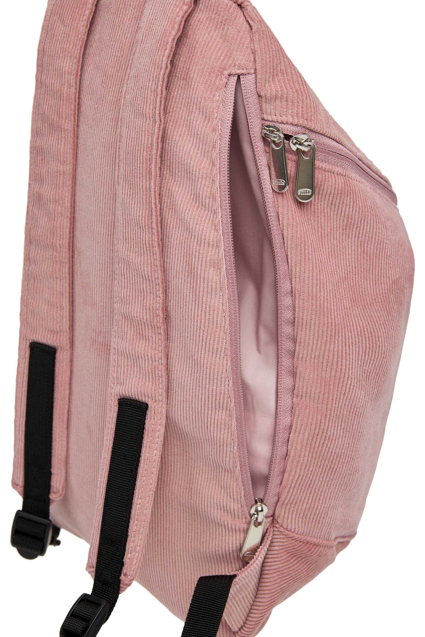 CORDUROY ZIP AROUND BACKPACK-PINK