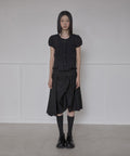 FLAREUP - Saya Frill Puff Blouse / Black