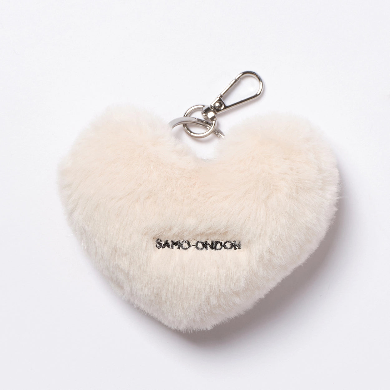 SAMO ONDOH - Loveyom keychain eco fur ivory