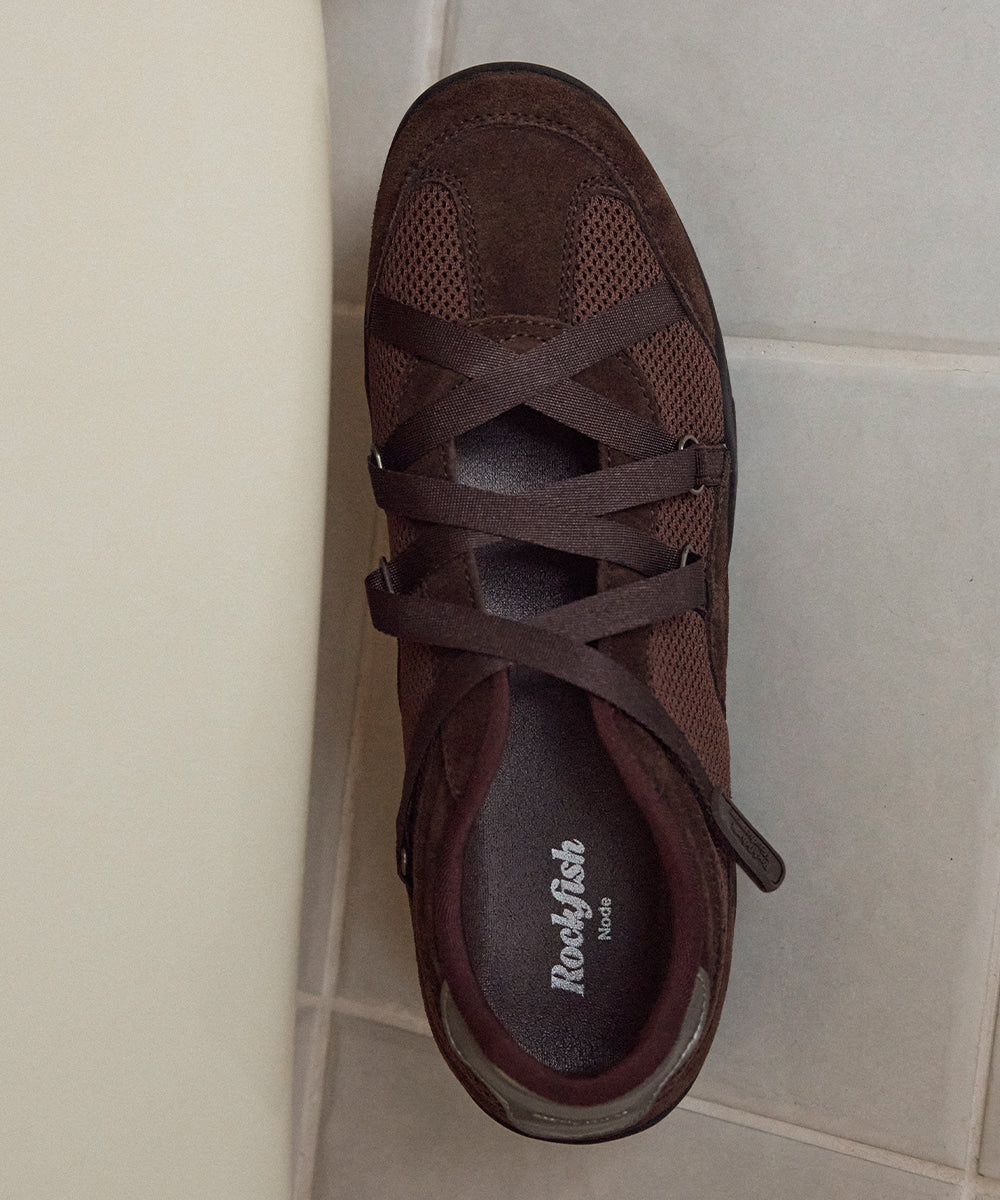 ROCKFISH WEATHERWEAR - ZANE X-STRAP SNEAKERS V2 / CHOCO