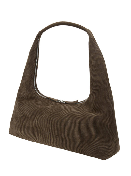 MARGESHERWOOD -
HOBO LARGE_cocoa corduroy suede