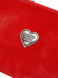 MARGESHERWOOD - HEART ZIPPER WALLET_SILVER LOGO_red haircalf