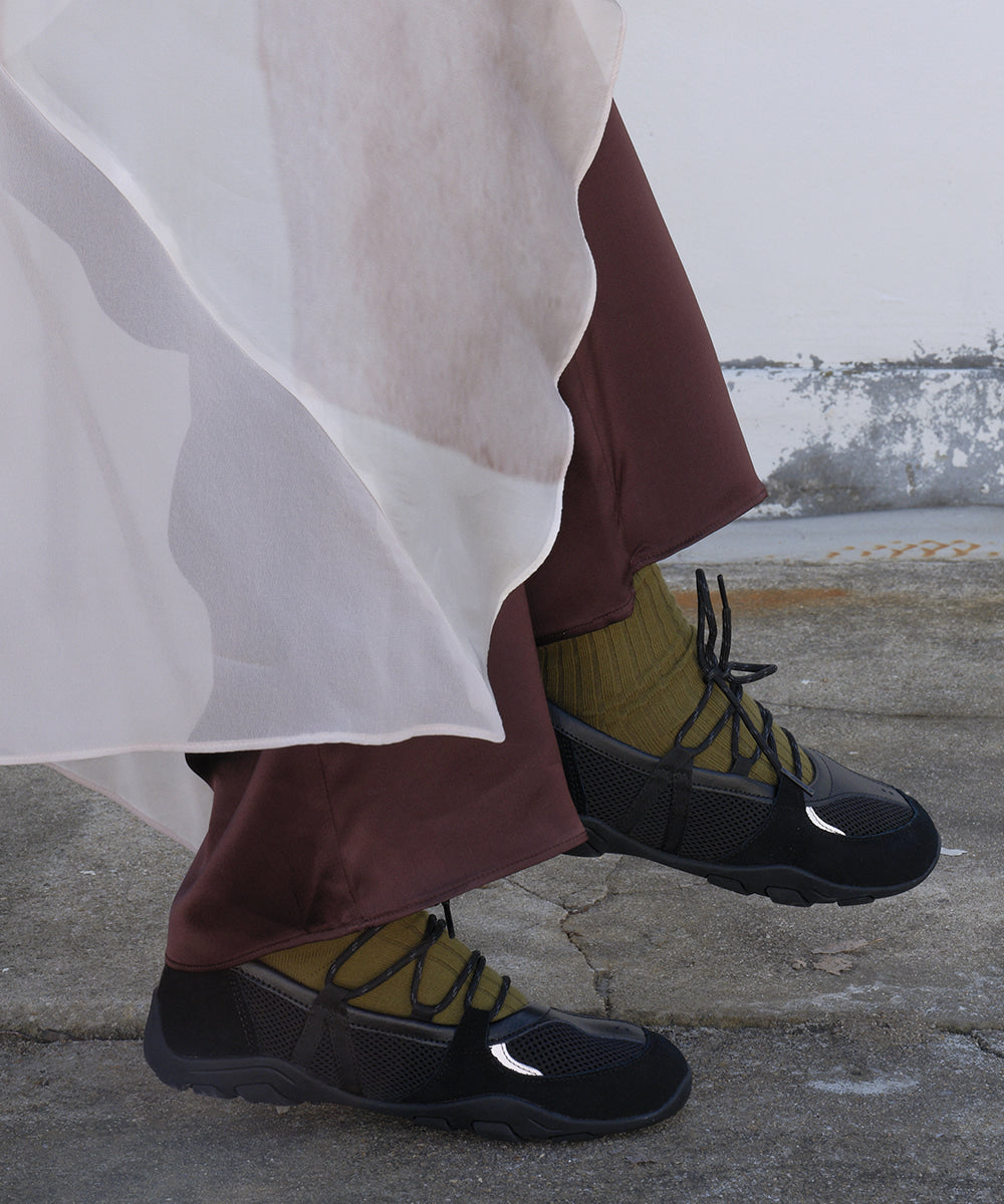 ROCKFISH WEATHERWEAR - NICOLE WEAVING LACEUP SNEAKERS - BLACK