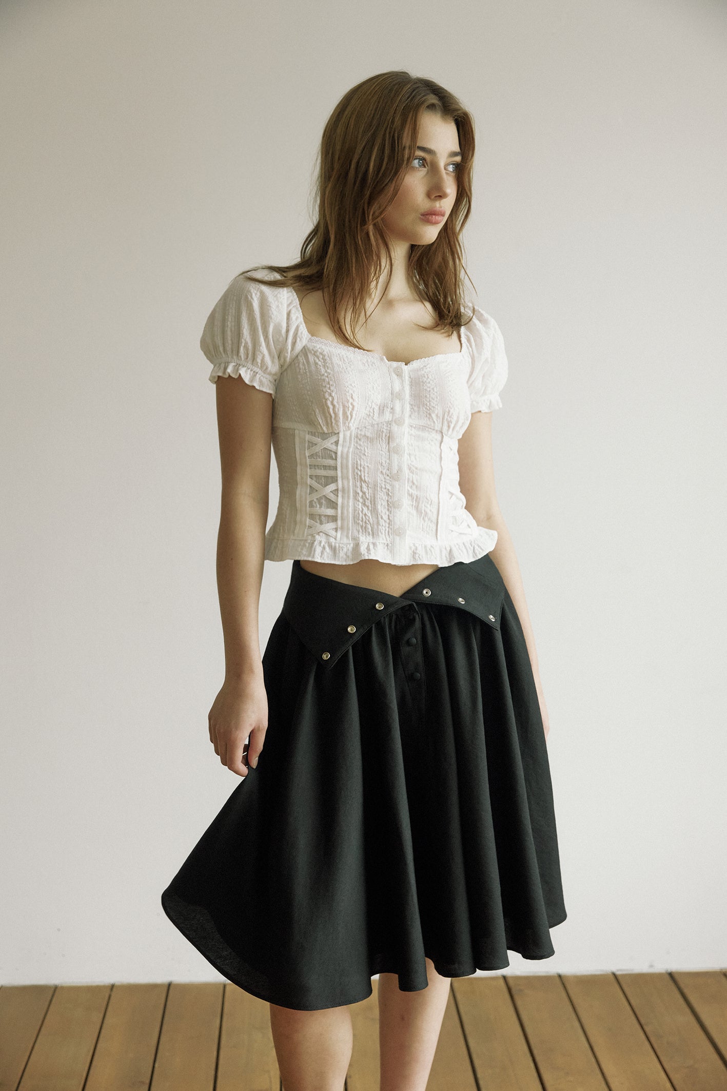 THREETIMES -  Sophie skirt black