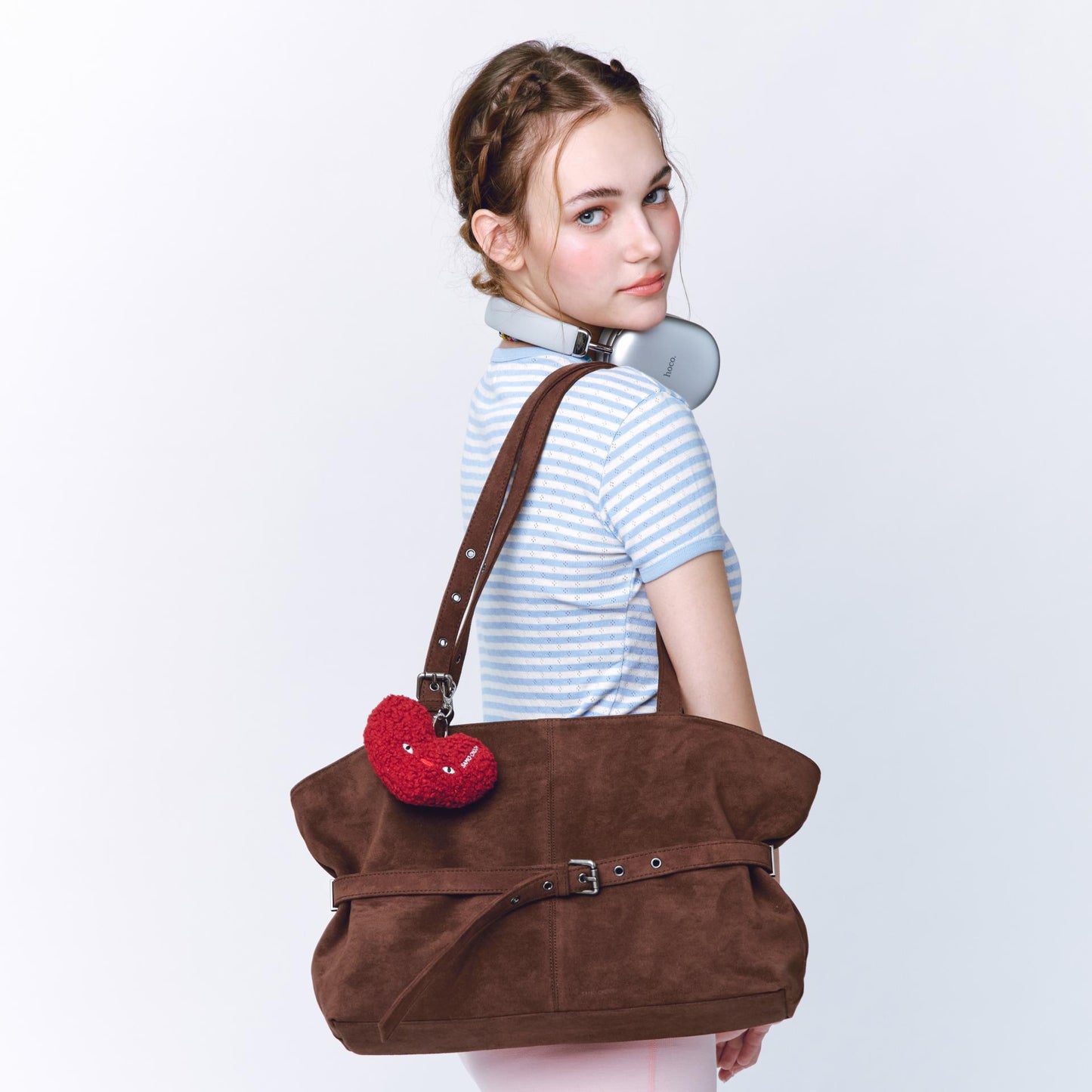 SAMO ONDOH - le belt bag L suede brown