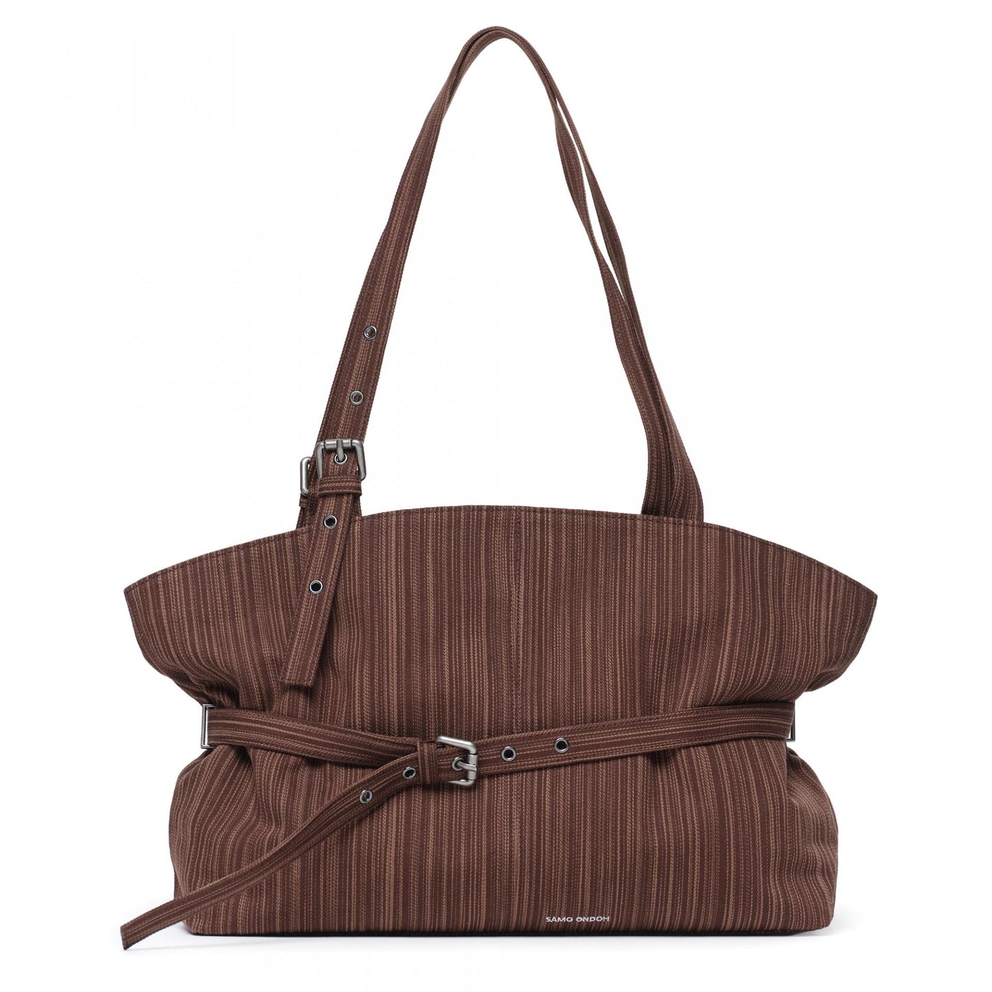 SAMO ONDOH - le belt bag L stripe brown