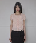 FLAREUP - Saya Frill Puff Blouse / Powder Pink