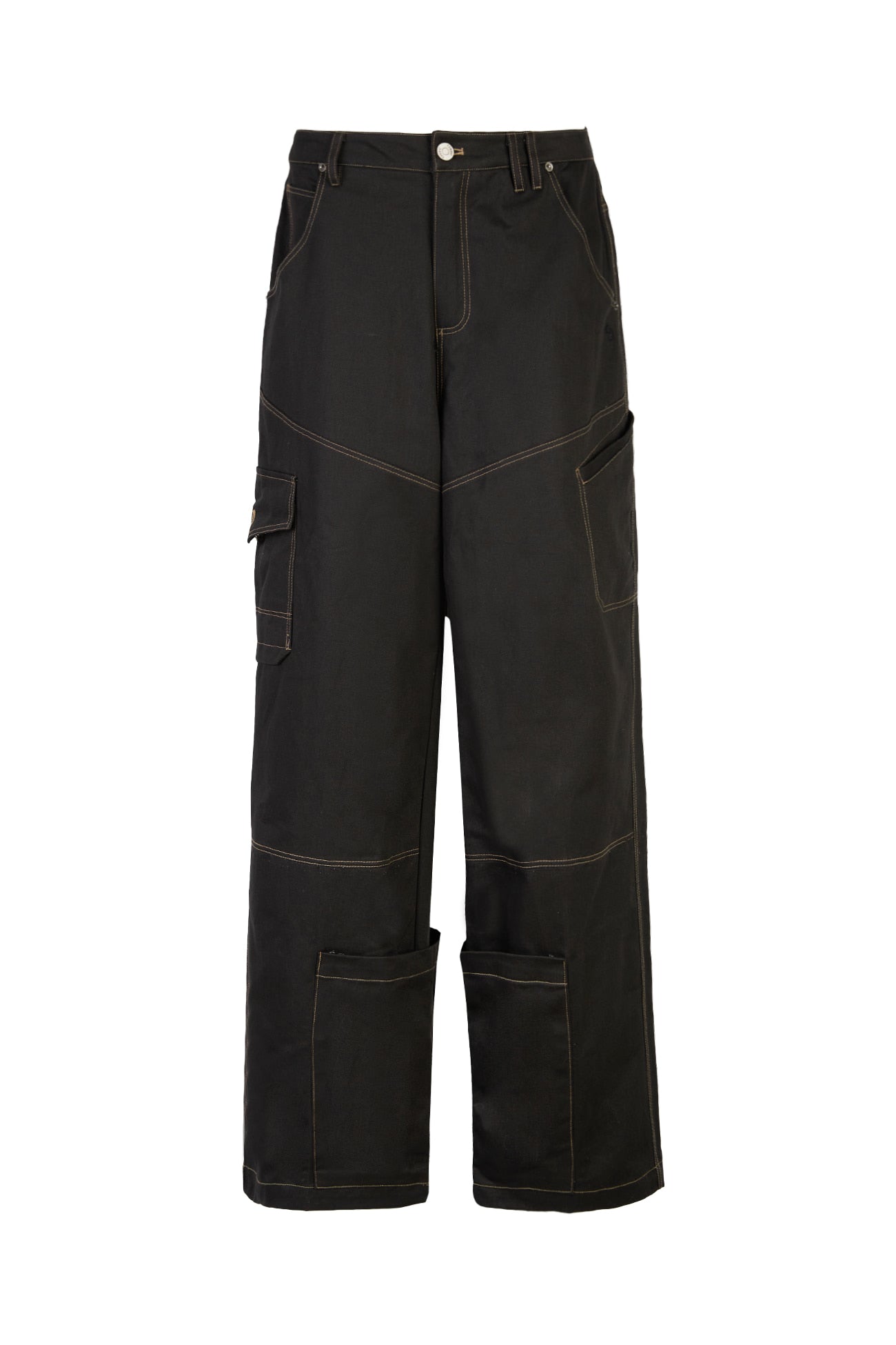 CERRIC -  BIG POCKET CARGO PANTS / BLACK