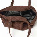 SAMO ONDOH - Zipper Shopper Bag M Suede Brown