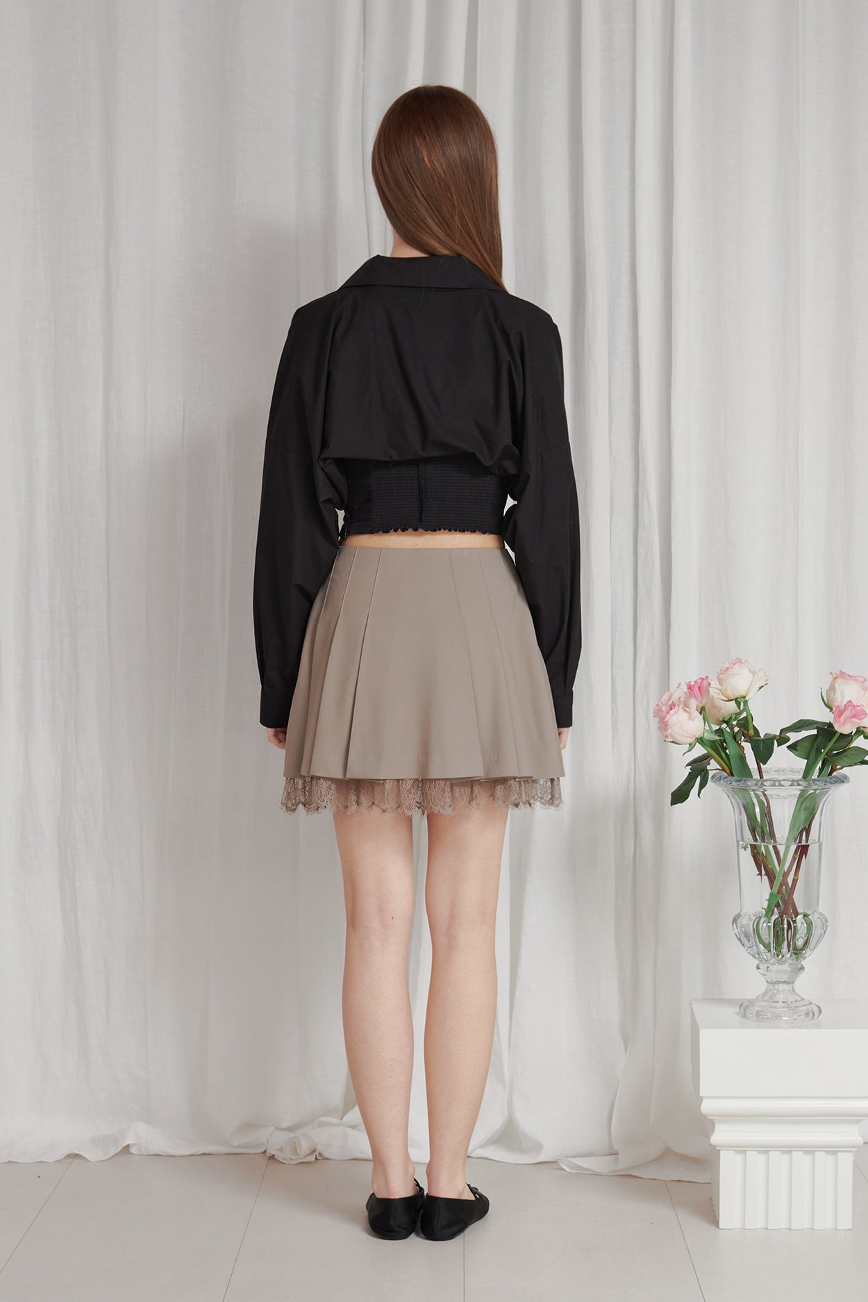 PAIN OR PLEASURE -  LYNN MINI SKIRT brown