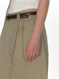 CRANK -  RIVET BERMUDA PANTS_BEIGE