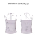 PAIN OR PLEASURE -  ROSE CORSAGE SLEEVELESS (3 colors)