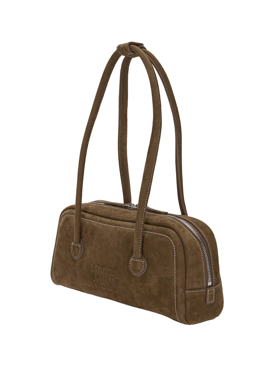 MARGESHERWOOD - SOFT BAGUETTE BAG_chestnut nubuck