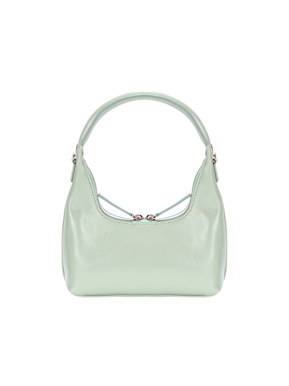 MARGESHERWOOD - HOBO MINI+STRAP_mint glossy plain