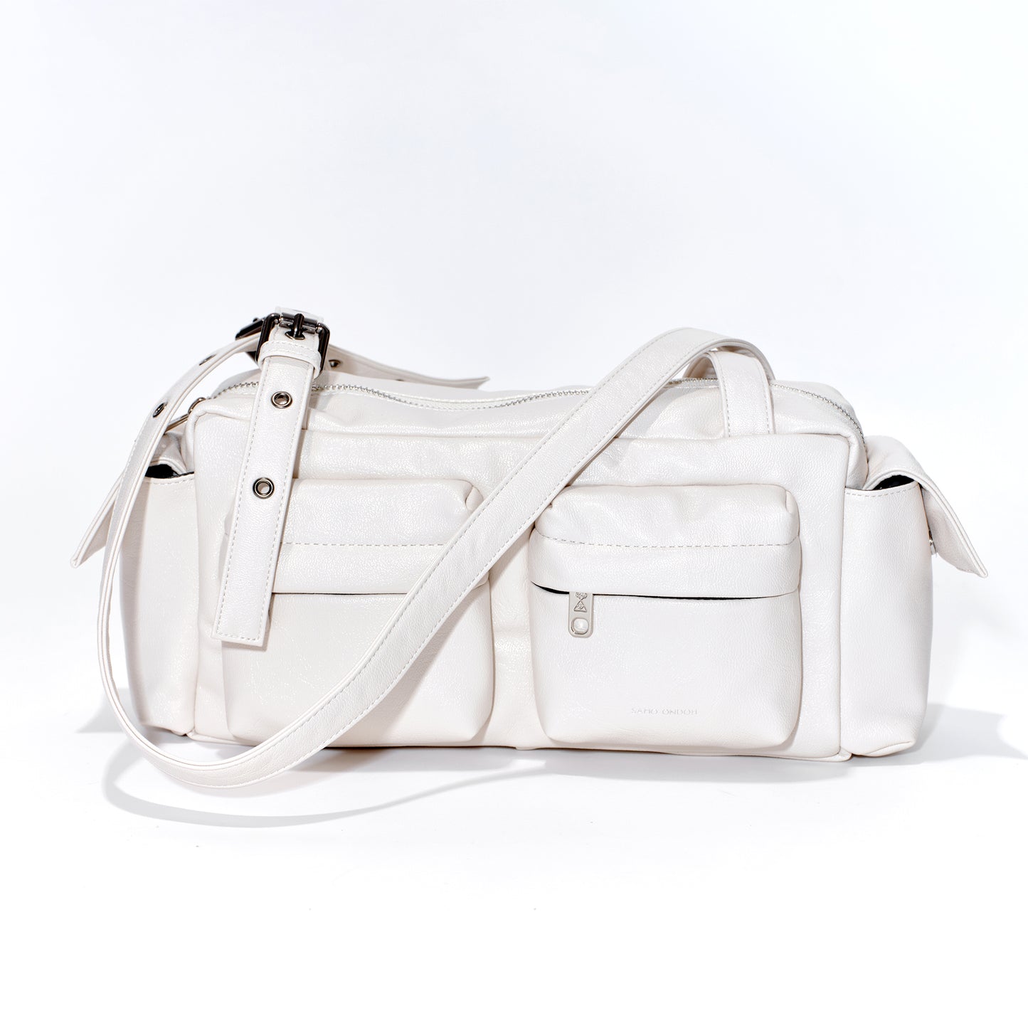 SAMO ONDOH - pocket utility bag M Goat Cream