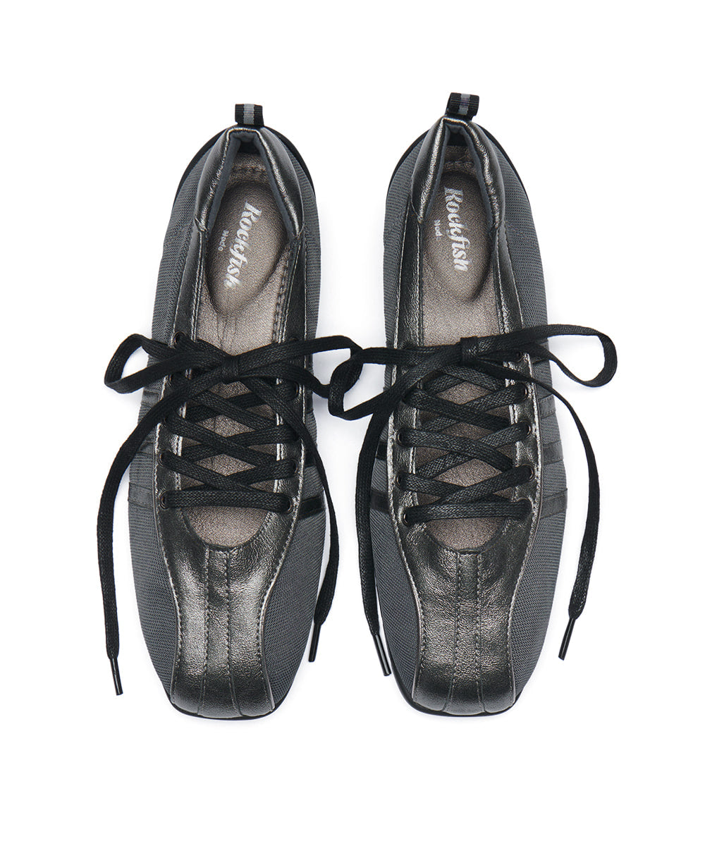 ROCKFISH WEATHERWEAR 25FW /  BLISS LACEUP SNEAKERS - DARK SILVER