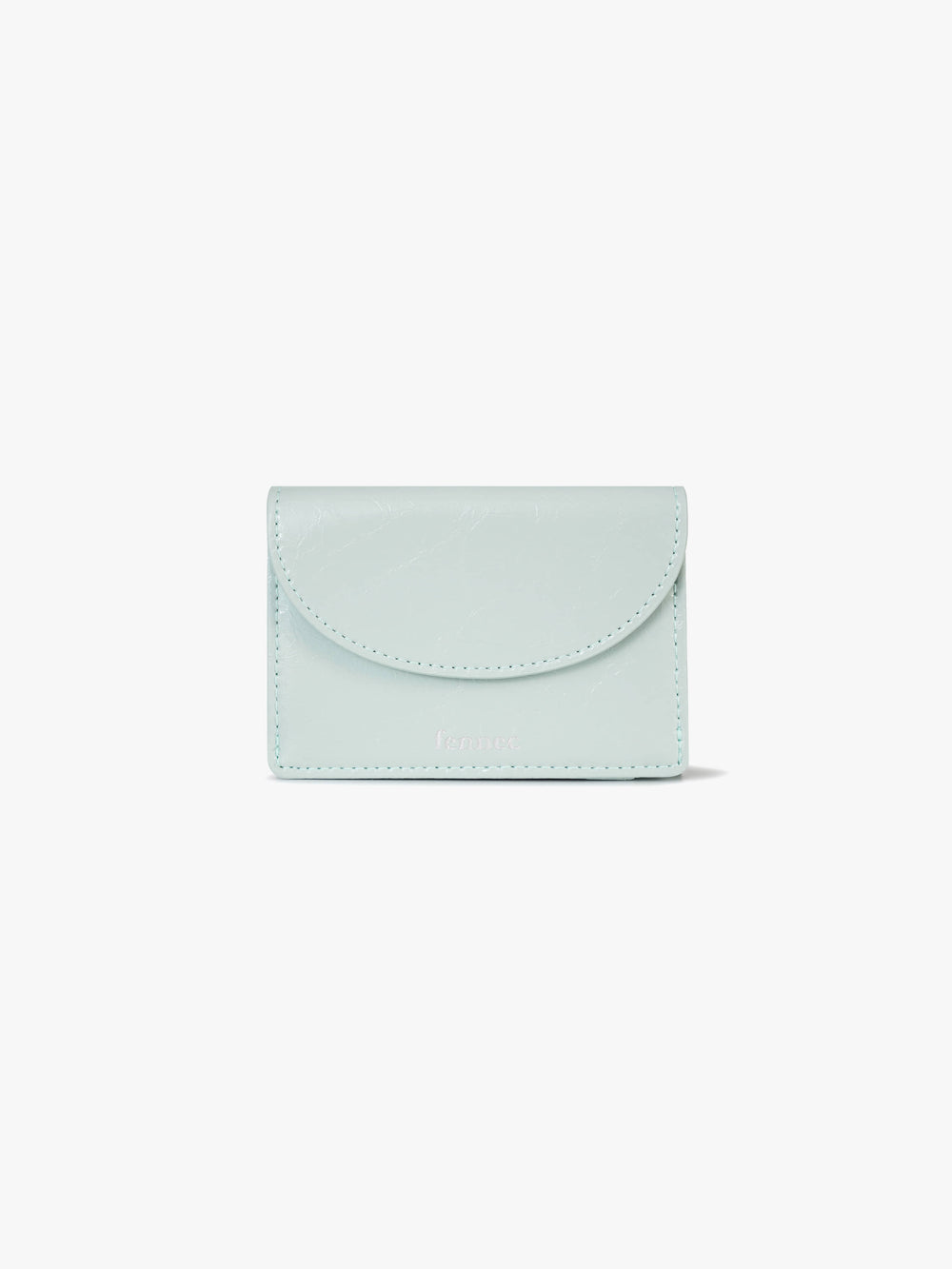 FENNEC - CRINKLE HALFMOON MINI WALLET -PALE MINT